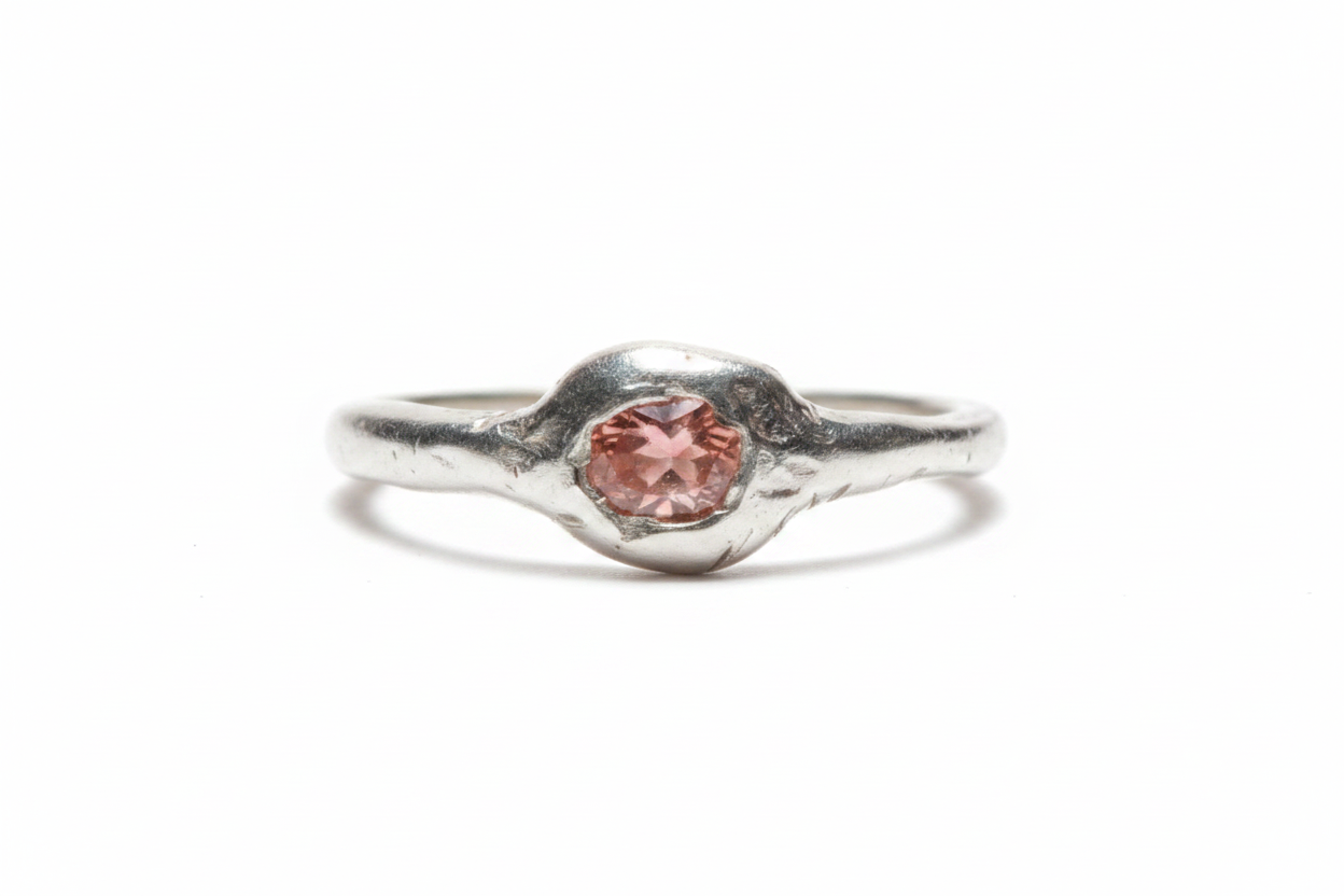 Anillo Cuarzo Rosa